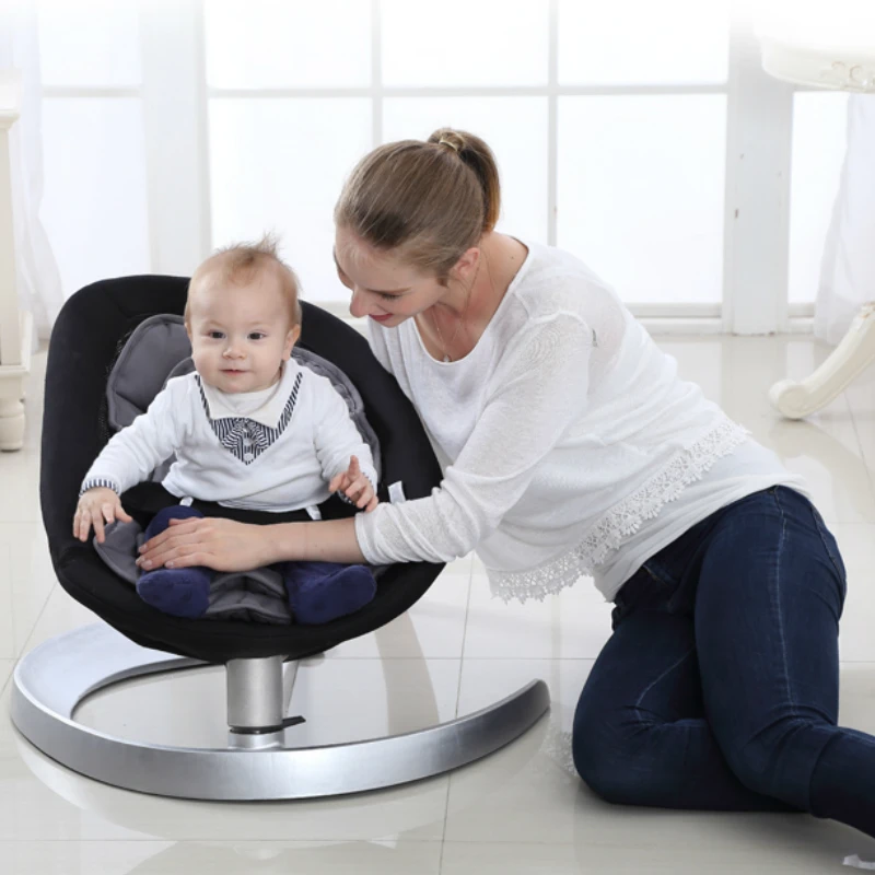 Кресло качалка для новорожденных из натурального хлопка без излучения|baby rocking