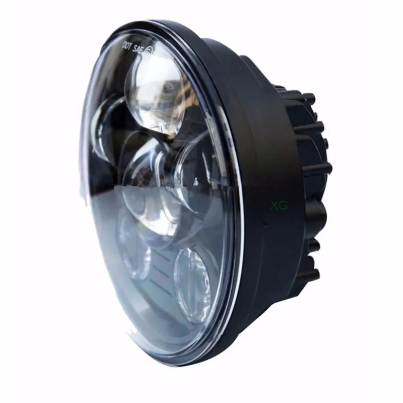Черный 5,7" HID светодиодные фары H4 высокий низкий пучок 5 3/4" спереди для вождения Головы Фары для Harley davidson Moto Sportster 833