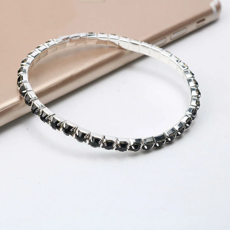 Лидер продаж 1 шт. простой браслет с кристаллами новинка 2018 блестящий женский для