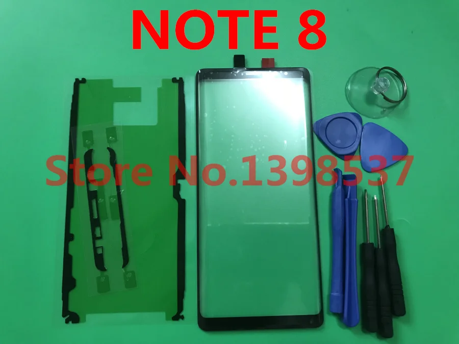 Замена NOTE8 Оригинальный Новый ЖК передний сенсорный экран Внешний стеклянный