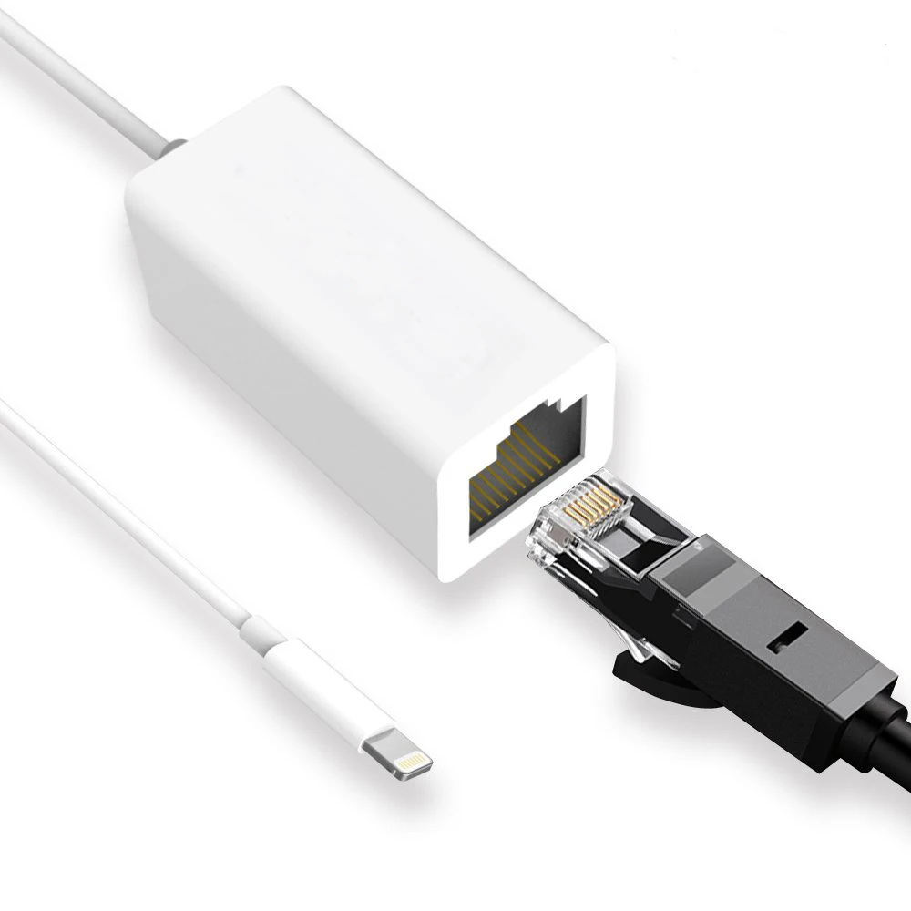 Allvcover для Lightning RJ45 Ethernet LAN проводной сетевой адаптер 100 Мбит/с кабель за рубежом