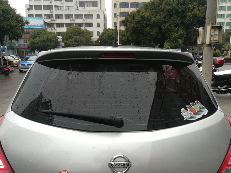 Для 2006- Nissan Tiida, спойлер на крыше, высокое качество, АБС-пластик, спойлер, грунтовка или любой цвет, задний спойлер для Nissan Tiida