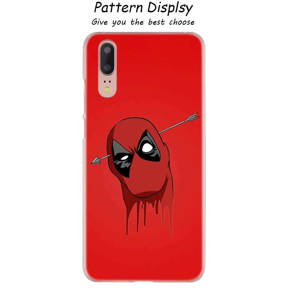 Модный жесткий чехол Marvel с супергероем дэдпулом для huawei P30 P20 P10 P9 P8 Lite P30 P20 Pro Mini PSmart