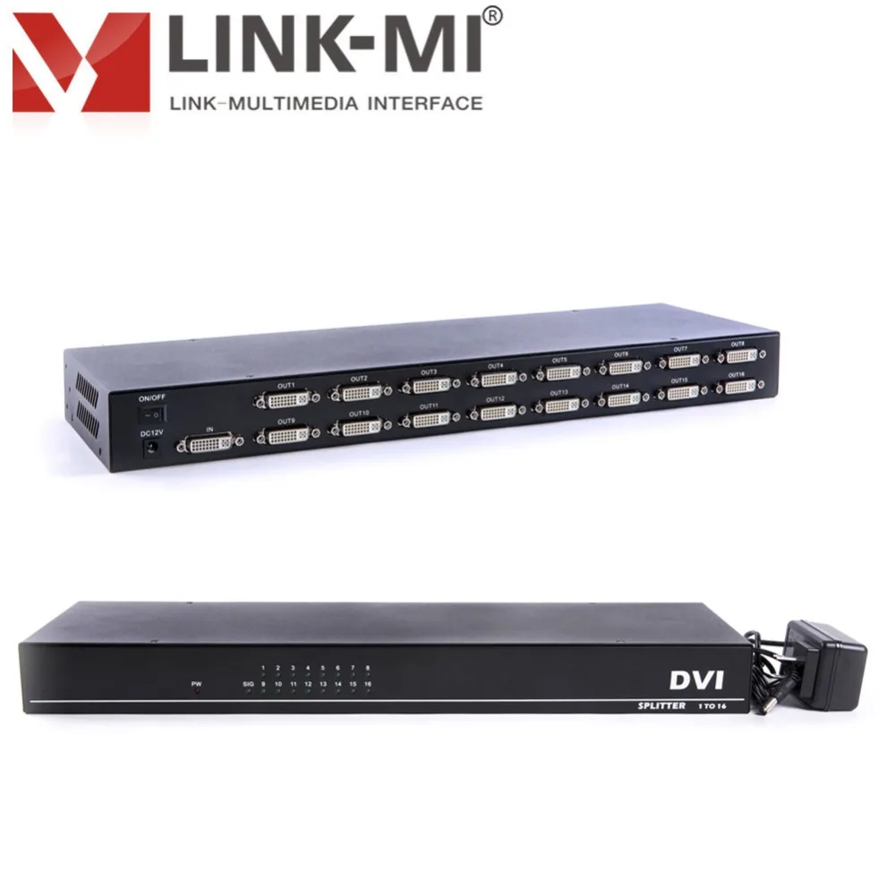 Двойной разветвитель DVI 1x16 несколько устройств видеодисплея подключенных к