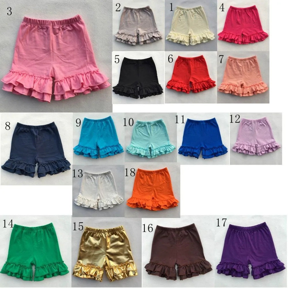 Школьные шорты с оборками для маленьких девочек красные стильные штаны