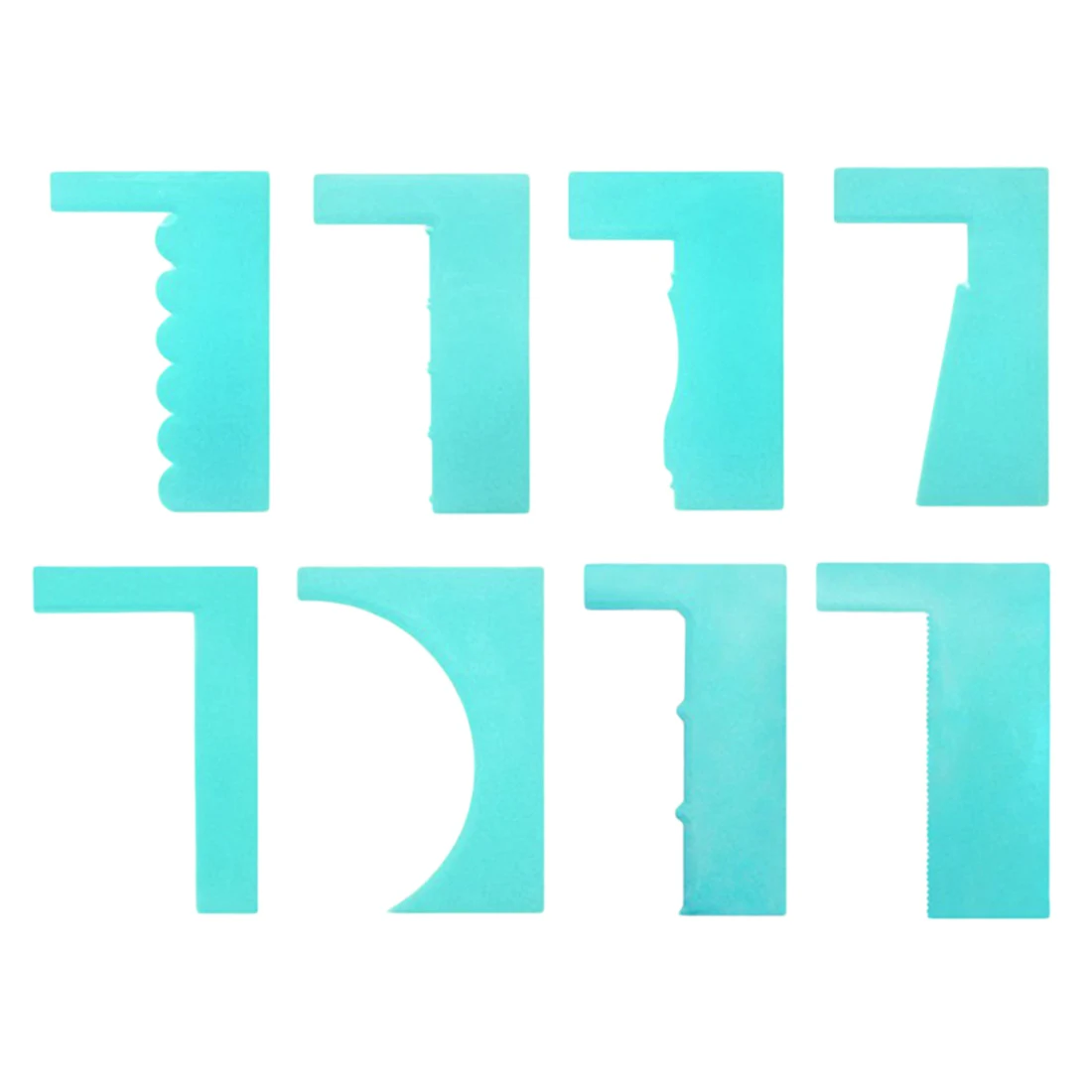 Скребок для более гладкой выпечки Шпатель украшения торта кондитерский край 8