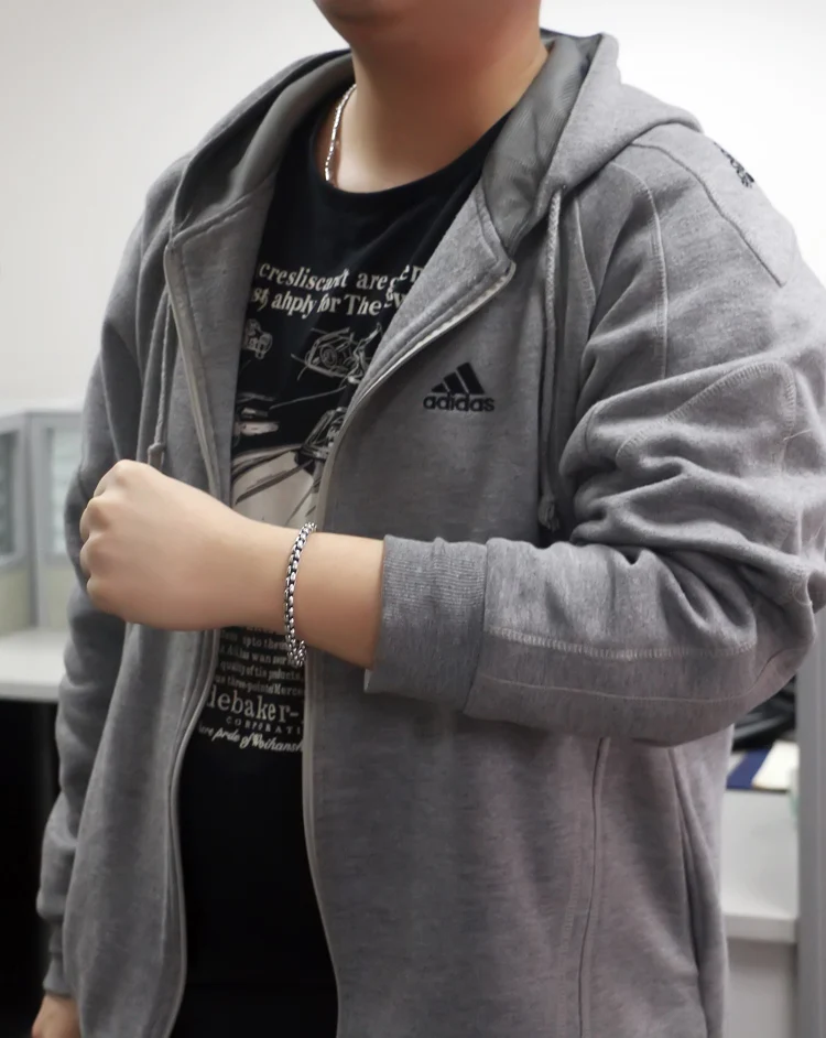 Модный Ювелирный Бренд. Солидный мужской браслет из стерлингового серебра 925