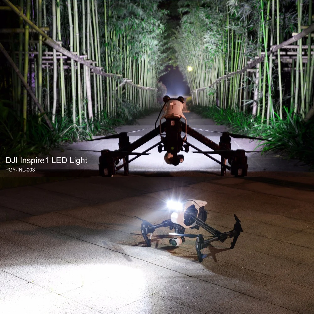 PGYTECH налобный светодиодный светильник Drone Flash s Для DJI Inspire 1 Аксессуары|light for|light