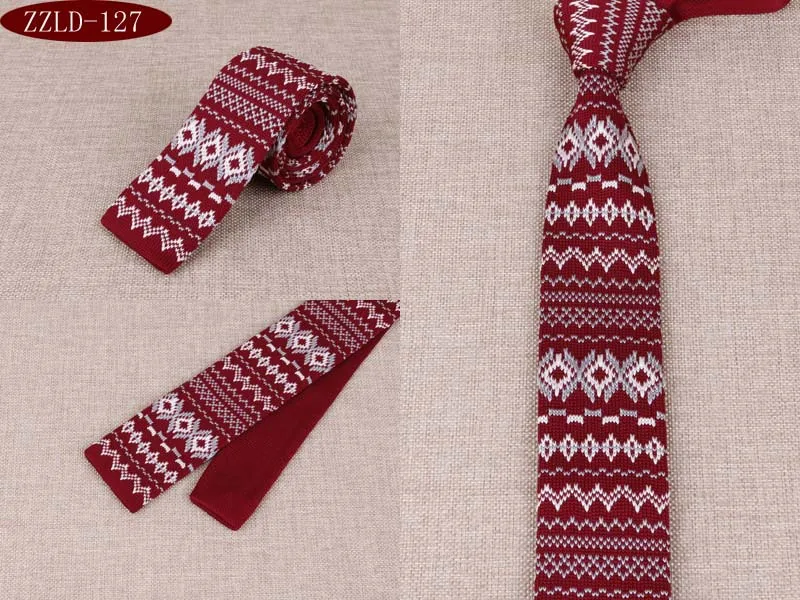 Модная узкая версия с плоской головкой, с рисунком черепа, вязаные мужские галстуки, выпускной галстук для жениха, кампуса, выпускного, свадьбы