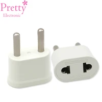 1pc 4 8mm us to eu plug usa to europe travel wall ac power plugs charger outlet adapter converter 2 round pin electrical socket