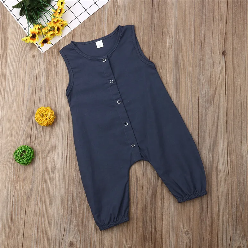 5 цветов хлопковый комбинезон для новорожденных мальчиков и девочек пляжный