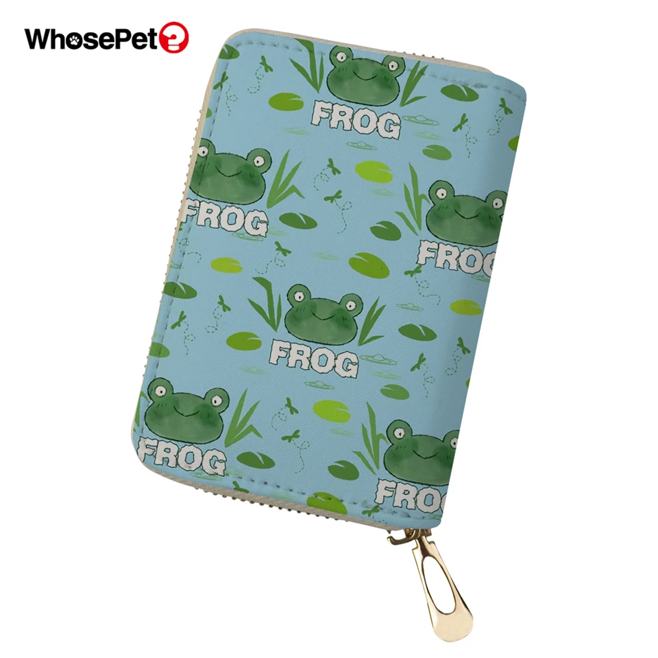 WHOSEPET для женщин PU карты дорожный кошелек мультфильм в виде животного Милые