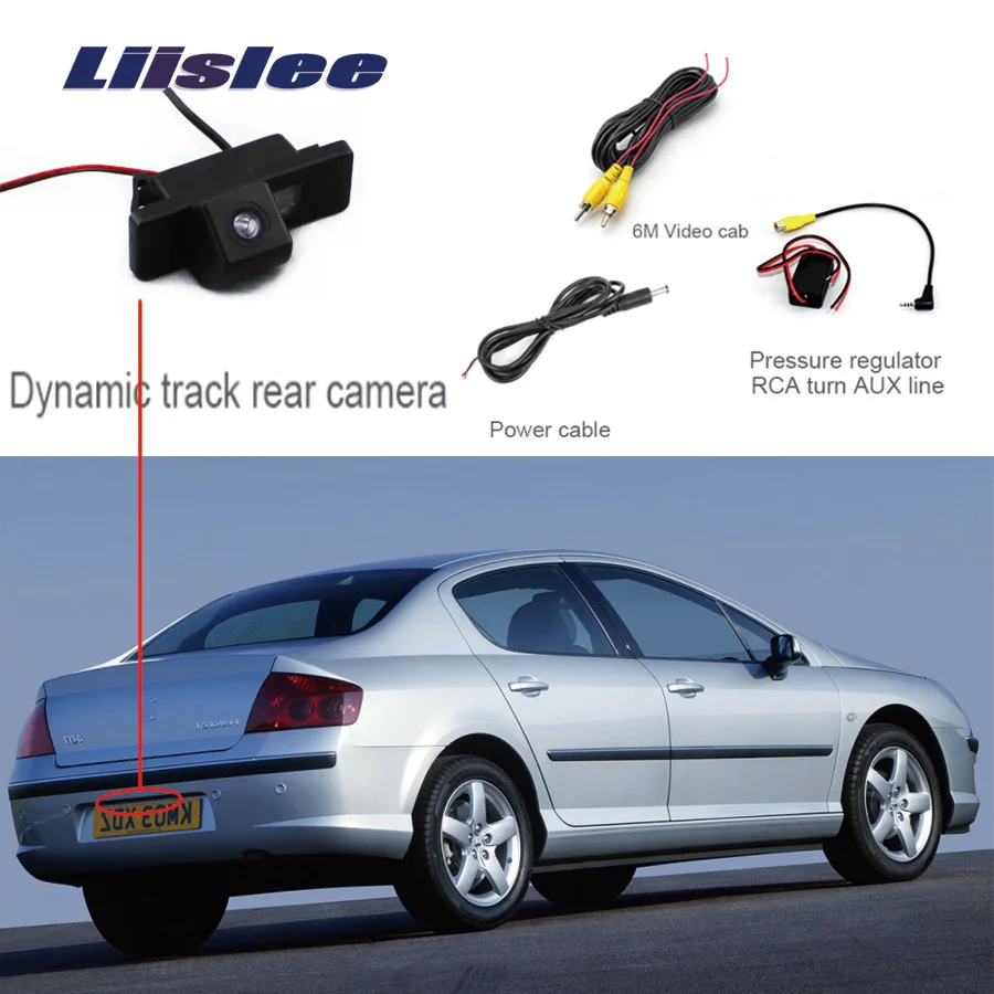 Liislee для Peugeot 407 HD CCD ночного видения автомобильная парковочная камера заднего