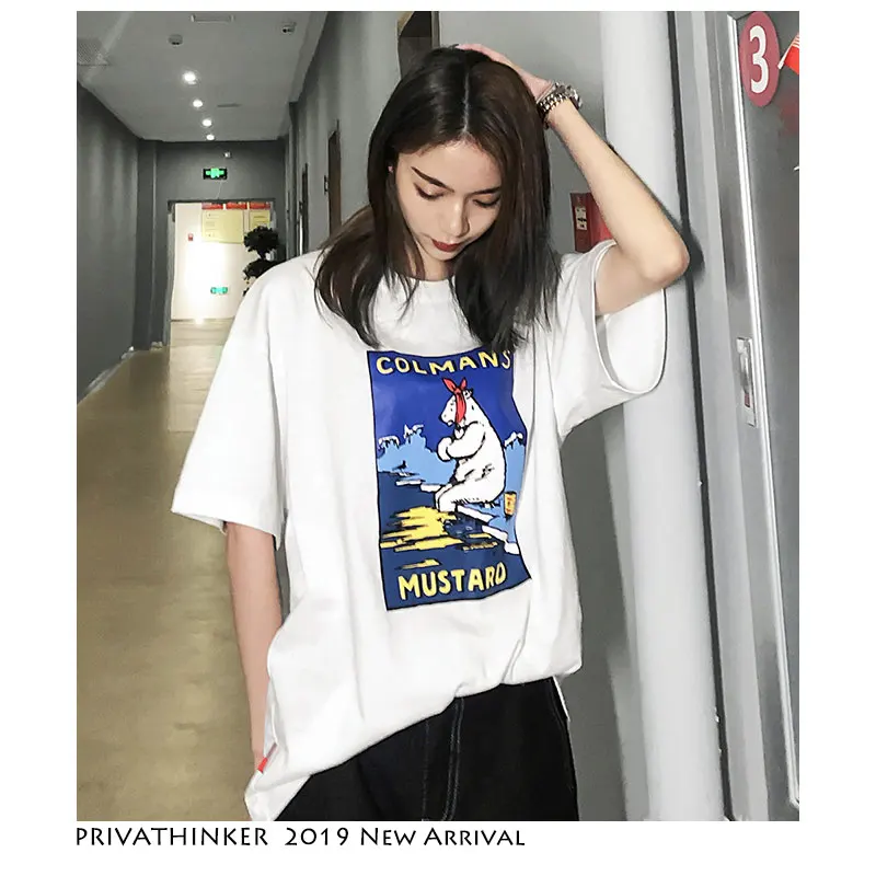 Privathinker Men Woman Summer Streetwear Casual TShirts 2019 Mens Cute Polar Bear Print T-Shirt Male Korean T Shirt Fashions | Мужская