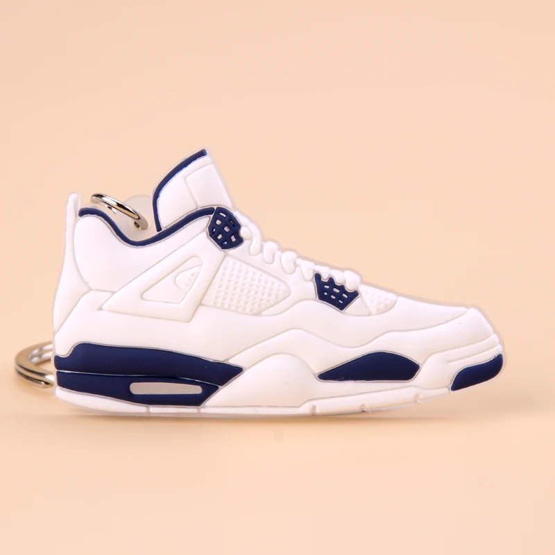 Picture Color05 Брелок Новые экзотические мини Jordan 4 Ретро обуви ключевая цепь Для мужчин и Для женщин детские подарочные брелки на баскетбольных кроссовок ключ держатель Porte Clef - Цвет: Picture Color05