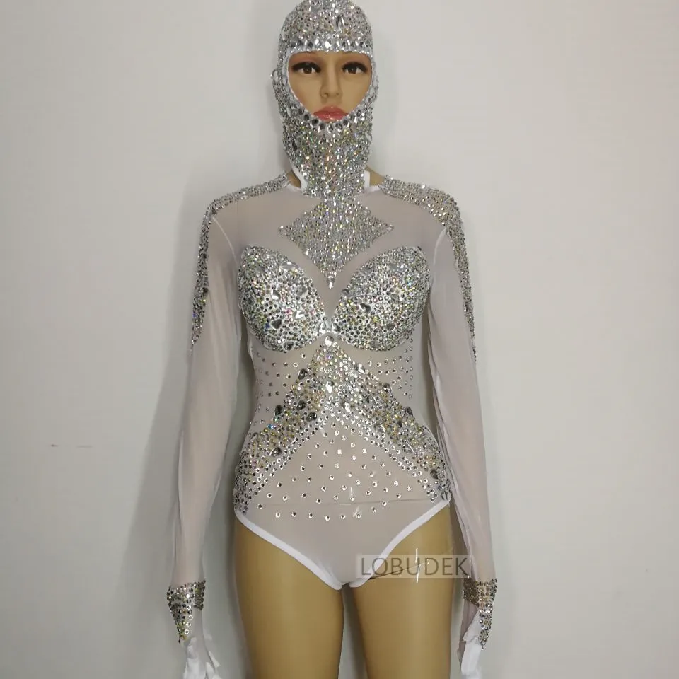 Блестящее прозрачное Сетчатое боди сексуальный прозрачный комбинезон с