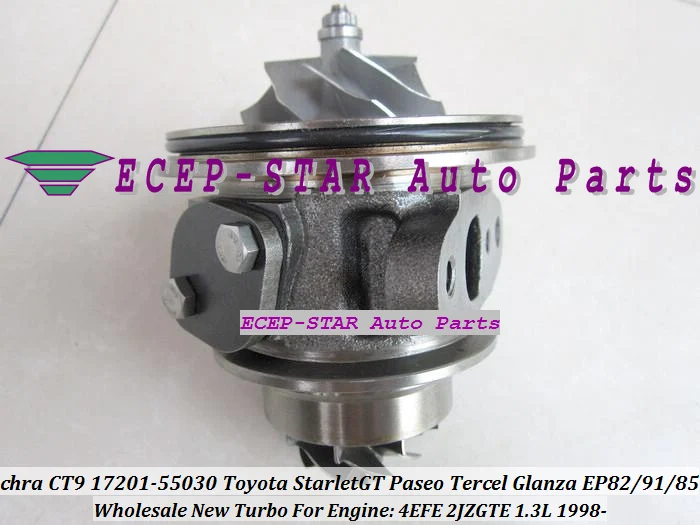 Бесплатная доставка CT9 турбо CHRA картридж Core 17201 55030 64190 для TOYOTA Starlet 4EFE 4EFTE EP82 EP91 EP85