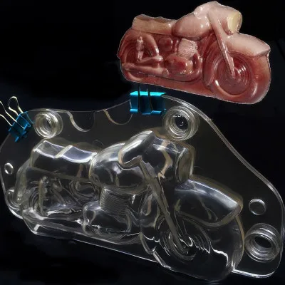 3D пластиковая мотоциклетная форма для шоколада Сделай Сам торт ручной работы