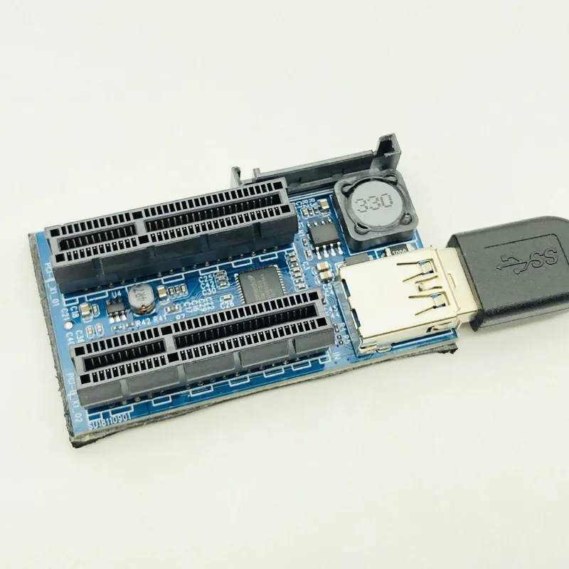 Плата расширения PCIE адаптер PCI Express USB 3 0 Райзер E расширитель X1 на два порта X4