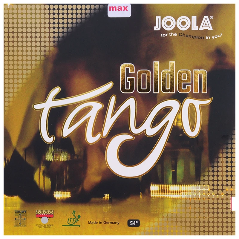 Золотая резиновая ракетка для настольного тенниса Joola Tango губка пинг-понга