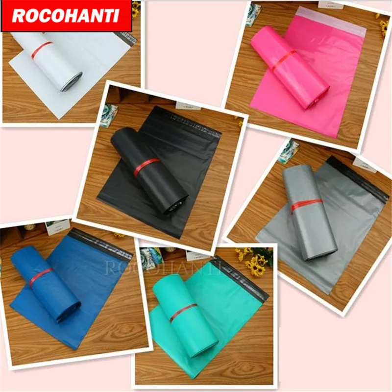 100x пользовательские печатные цветные поли почтовые программы зеленого цвета