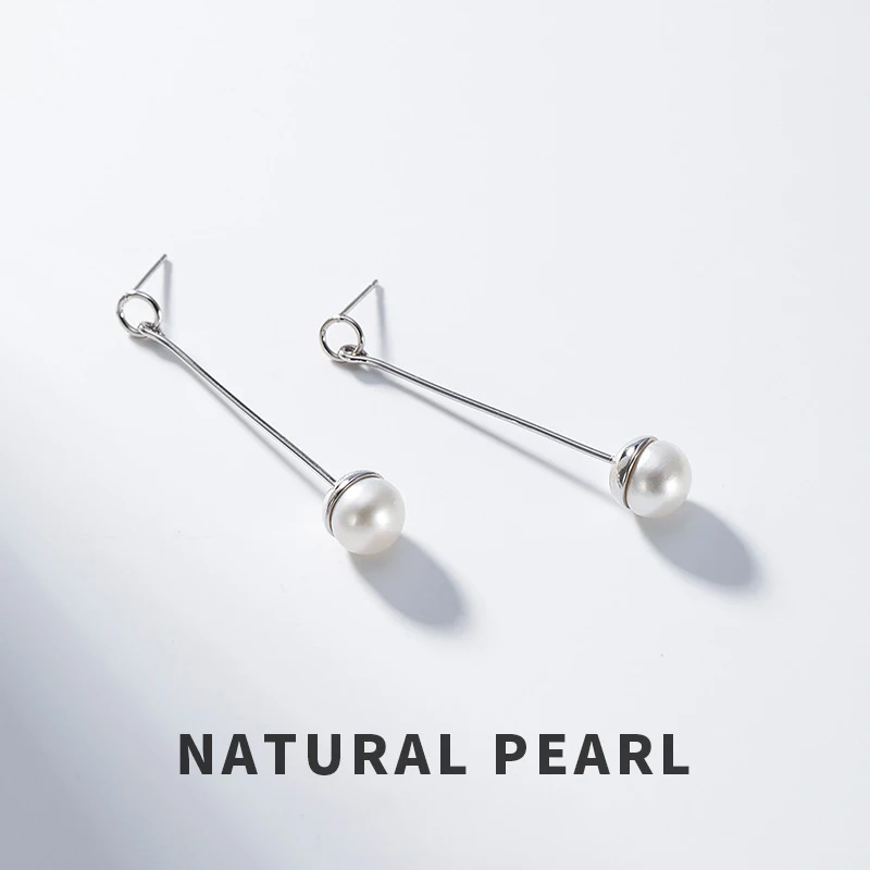 Женские Висячие серьги с мозаичным жемчугом 100% Настоящее серебро 925 пробы