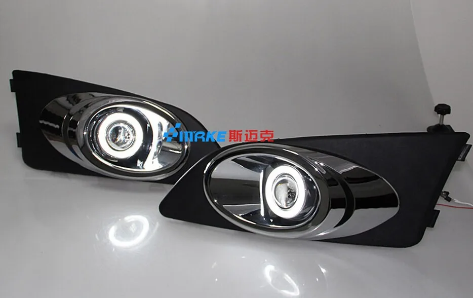 DRL COB angel eye + галогенный противотуманный светильник объектив E13 для проектора