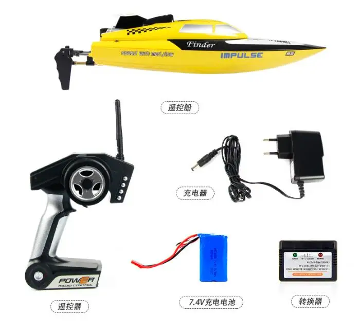 1 комплект WLtoys WL912 4CH высокоскоростная гоночная лодка RC 24 км/ч RTF 2 4 ГГц пульт