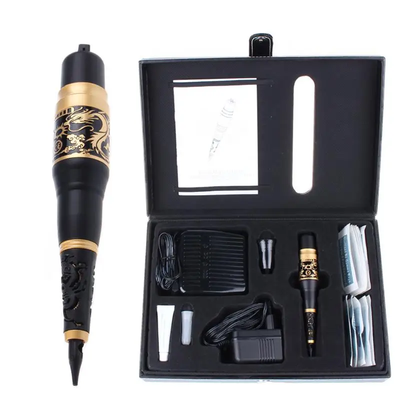 Набор для татуажа с золотистым драконом профессионал постоянный макияж