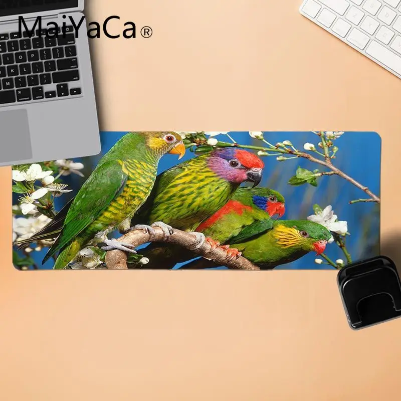 MaiYaCa высокое качество красочные Pajaros прочный резиновый коврик для мыши Коврик