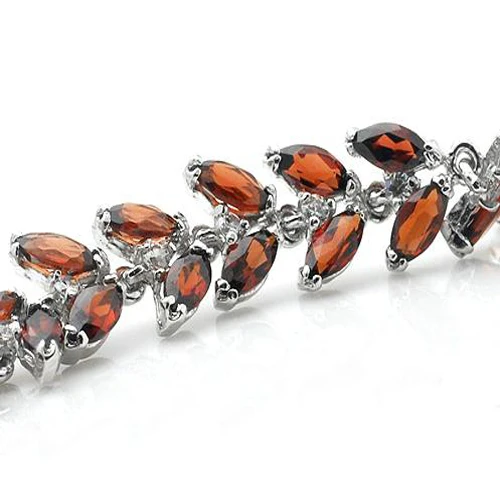 INZOLIA_Free Mail Natural Garnet Stones Elegant Bracelets_S925 Solid Silver Fashion Bracelets_Manufacturer Directly Sales | Украшения и
