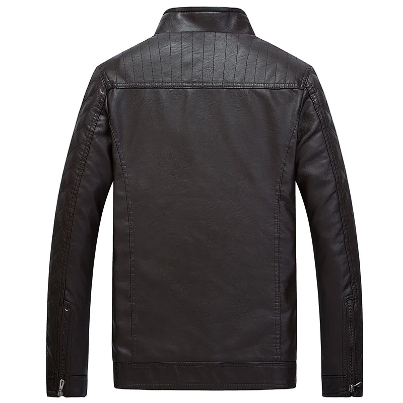 Новое поступление модные брендовые мотоциклетные кожаные куртки ZOEQO для мужчин