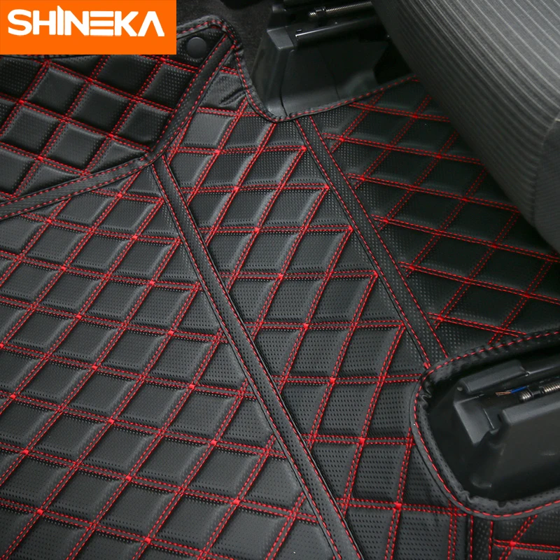 SHINEKA коврики и ковры для Ford F150 2015 автомобильные интерьерные кожаные Коврики ног