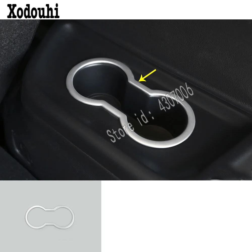 

Car Cover Trim ABS MATTE Rear Back Center Console Cup Holder Gear Box Frame 1pcs For Mitsubishi Outlander 2016 2017 2018 2019