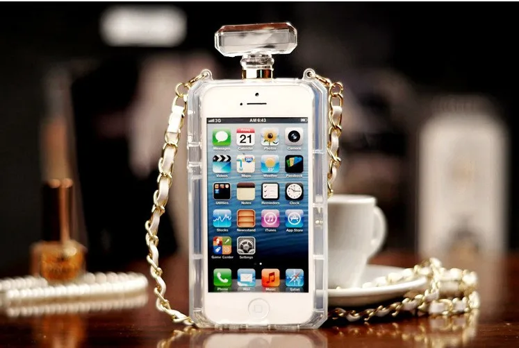 

Aoweziic High quality Perfume Bottle Lanyard Chain TPU Case Handbag case cover For iPhoneXR 6S 6G 7G X XS MAX 8 7Plus 11 Pro MAX