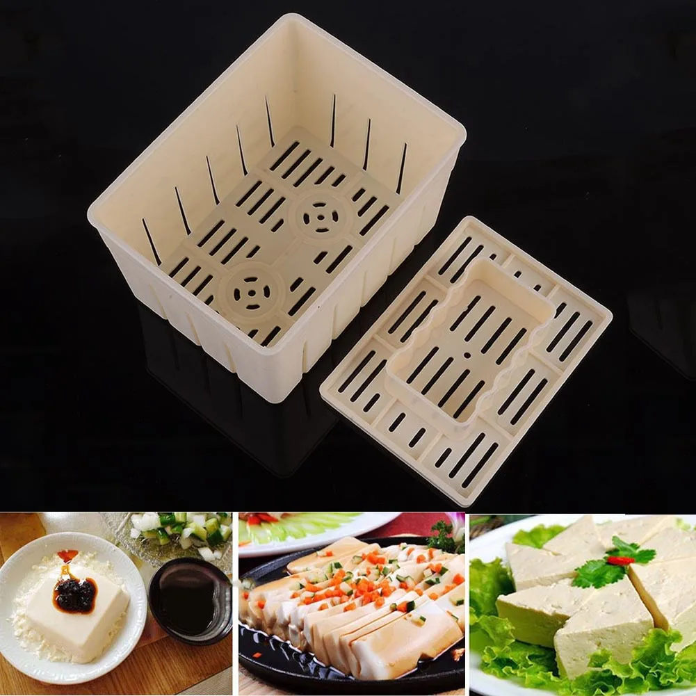 500g Ёмкость Еда пластика приспособление для приготовления тофу Пресс Mold Kit соевый