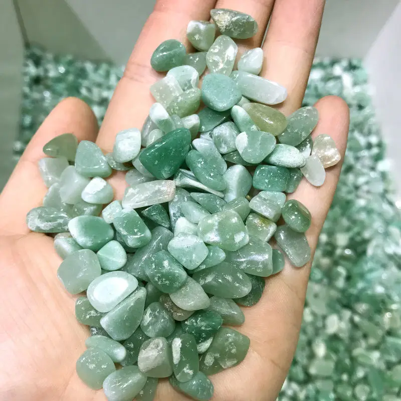 Натуральный авантюрин зеленый камень кристалл кварца минеральный образец