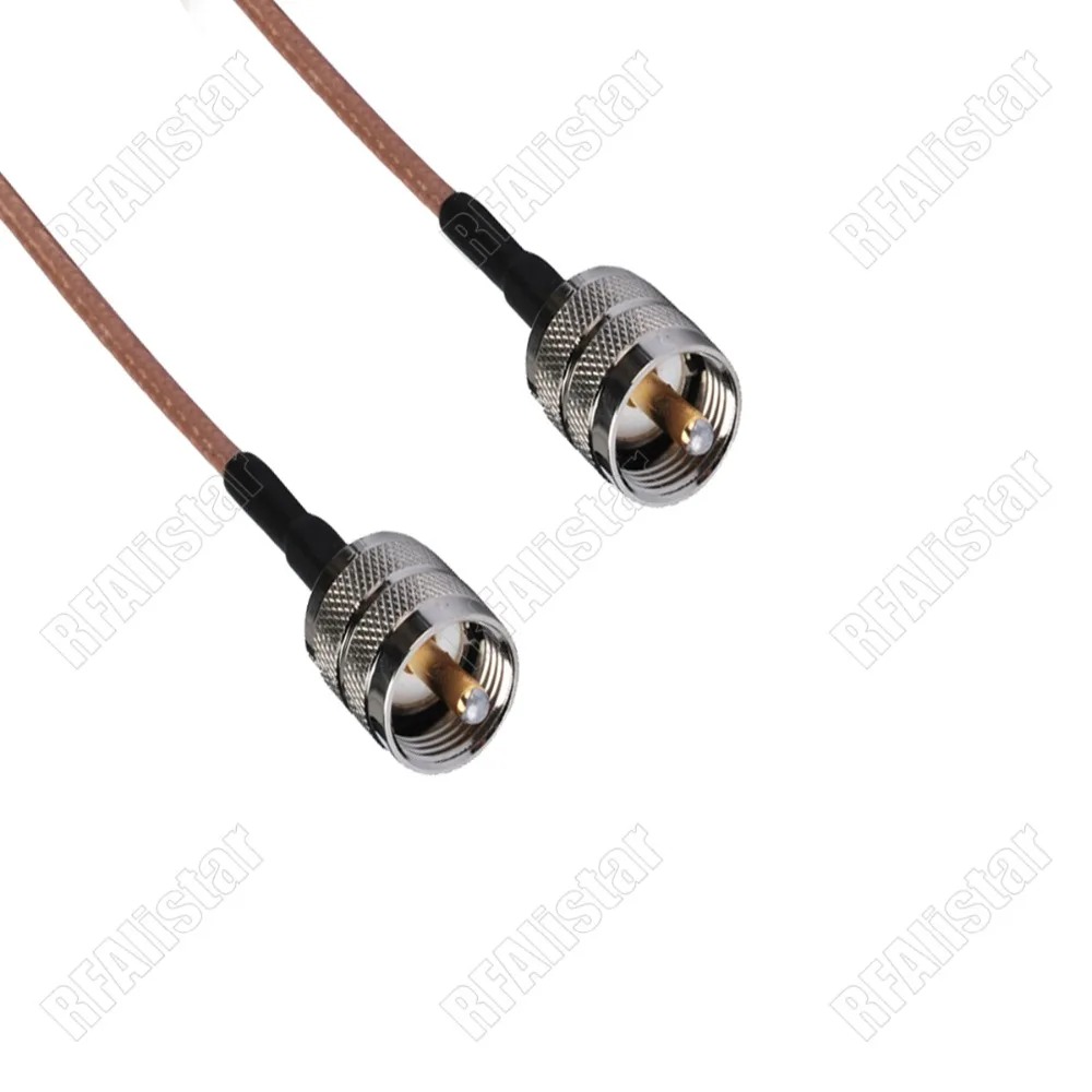 UHF Male к PL259 Plug RG316 RF отрезок коаксиального кабеля Assembly для Wi Fi антенны WLAN 15 см/30 см/50