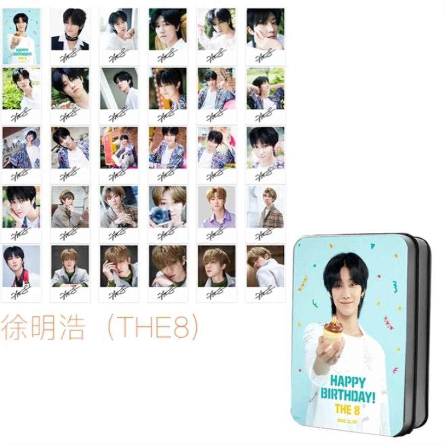 Kpop Seventeen Members Polaroid Lomo фото карта DK Woozi Hape день рождения HD Фотокарта коллективные карты 30 шт