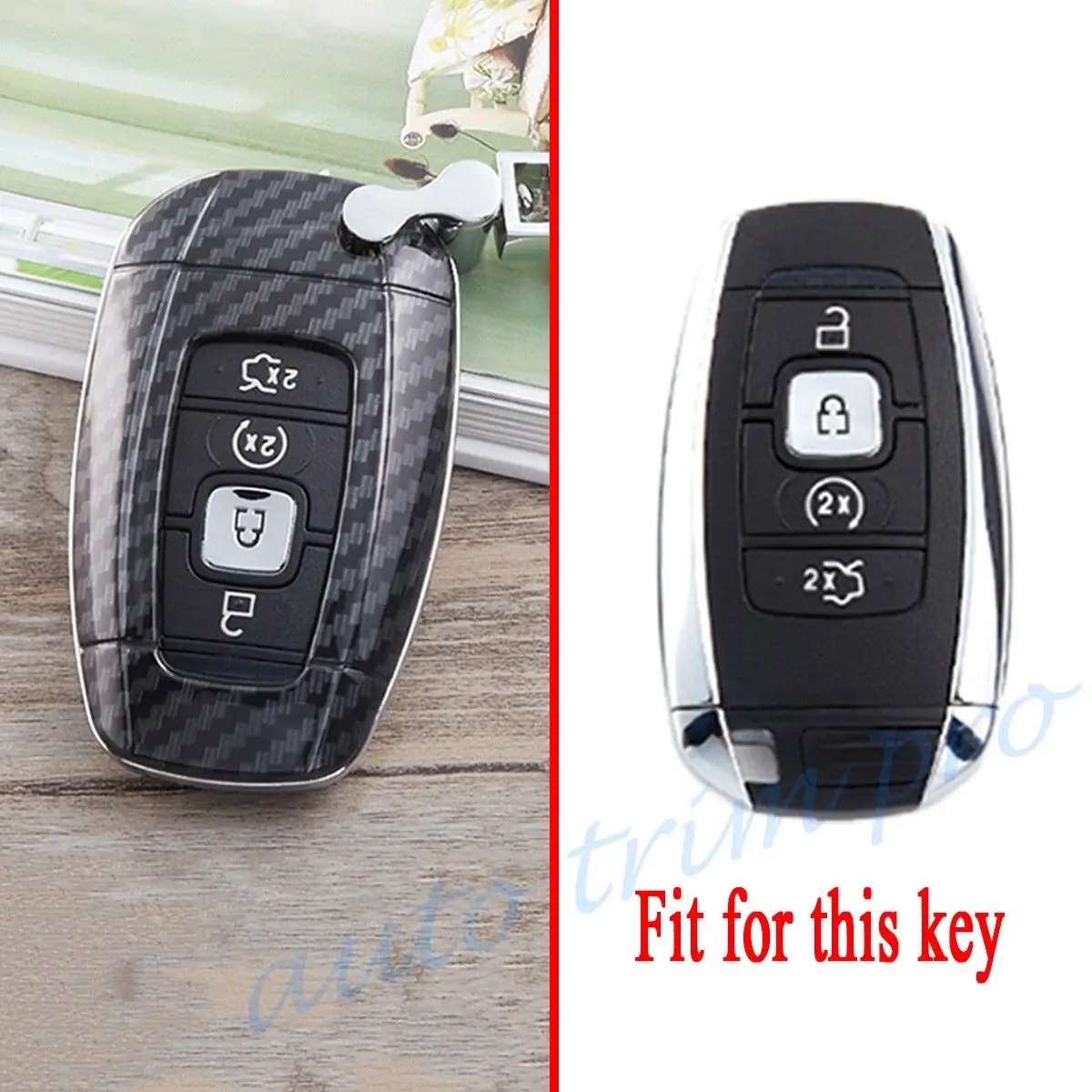 Чехол для ключа из АБС-пластика чехол ключа-брелка подходит Lincoln MKC MKZ Continental Navigator