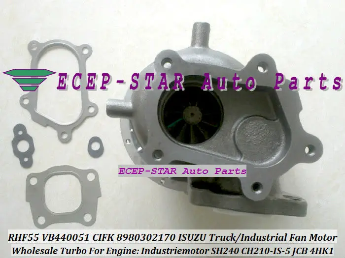 Турбокомпрессор RHF55 VB440051 CIFK 8980302170 для ISUZU Truck Industrial Motor Industriemotor SH240 CH210-IS-5 JCB 4HK1 |