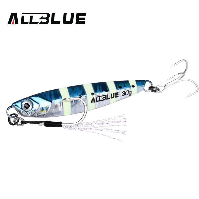 ALLBLUE Новая Металлическая приманка WAHOO 20 г 30 ложка для джиггинга приманки из свинца
