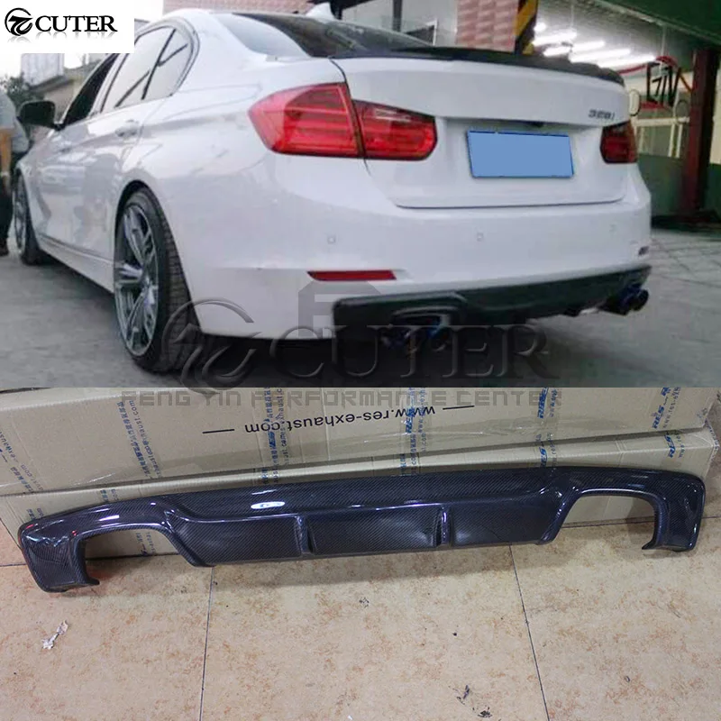 F30 3 серии 1 м стильный диффузор для заднего бампера из углеродного волокна BMW 328i