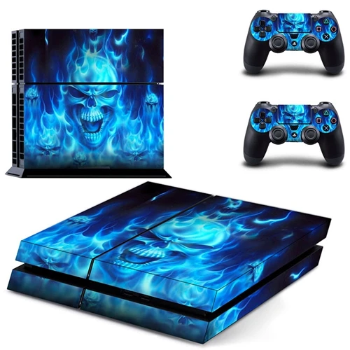 Новая наклейка для PS4 виниловая наклейка, стикер для консоли sony Playstation 4 и 2 контроллера наклейка для PS4 наклейка - Цвет: GCTM0045