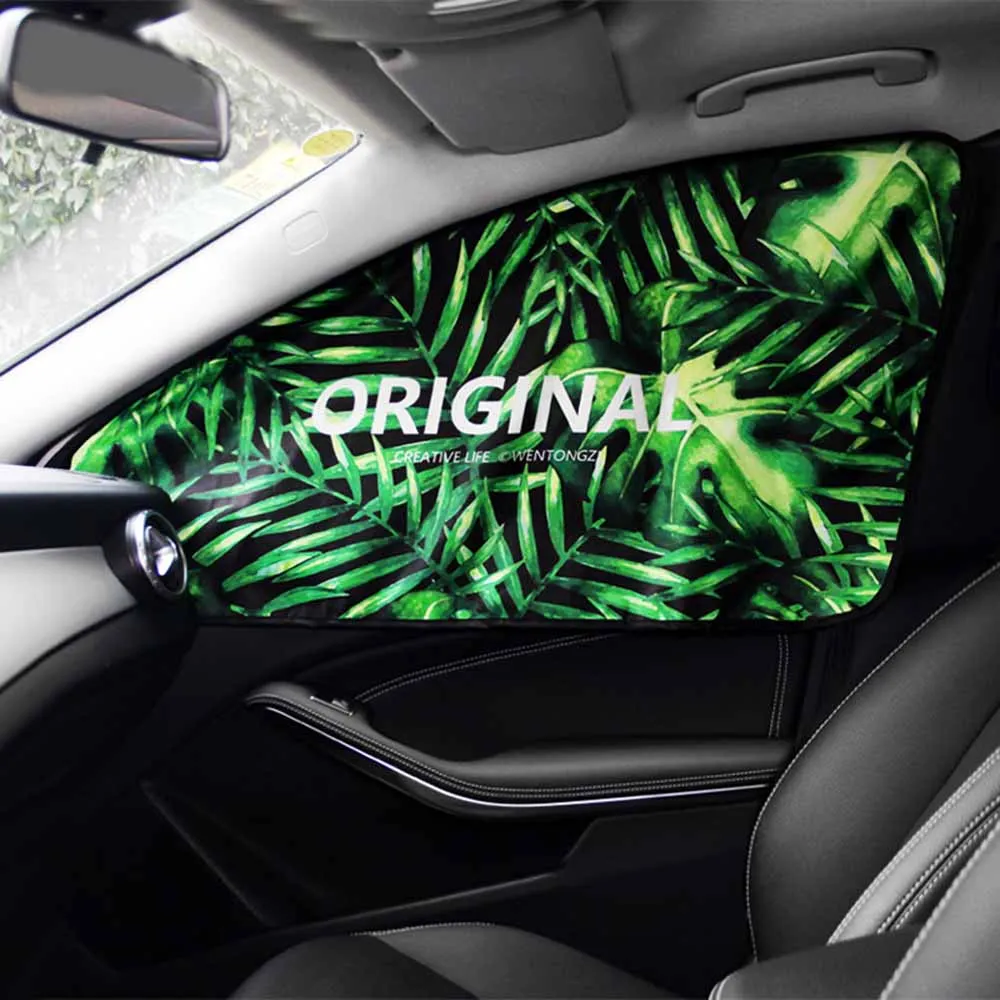 Универсальный автомобильный мультяшный милый магнитный чехол солнцезащитный