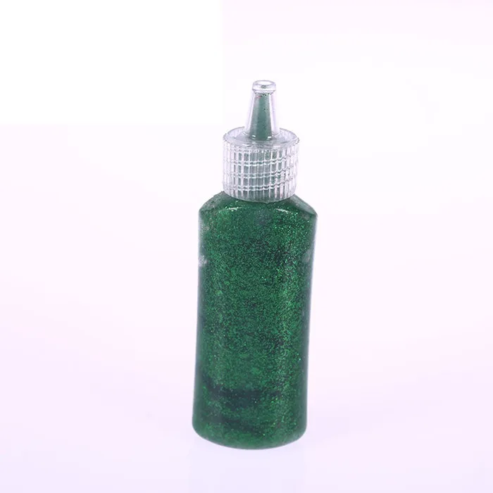 Dark green 1 шт. Детский 3D Блестящий клей для рукоделия, материал для поздравительных открыток, для свадьбы, дня рождения, вечеринки, декоративные Детские кисти для рисования вручную - Цвет: Dark green