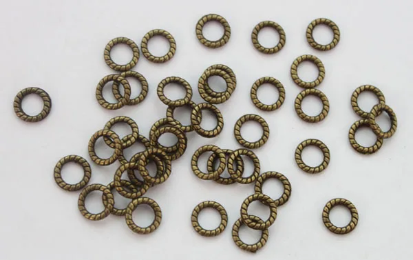 400 шт. старинные бронзовые соединители с круглыми звеньями 10 мм A10218B|link connector|antique
