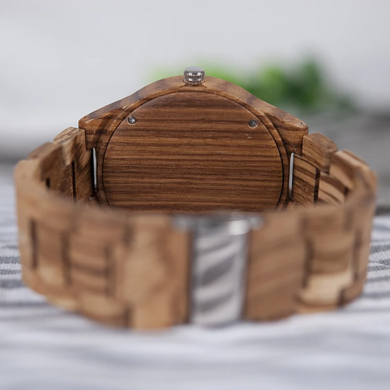 Часы мужские кварцевые с деревянным ремешком и японским механизмом|wristwatch
