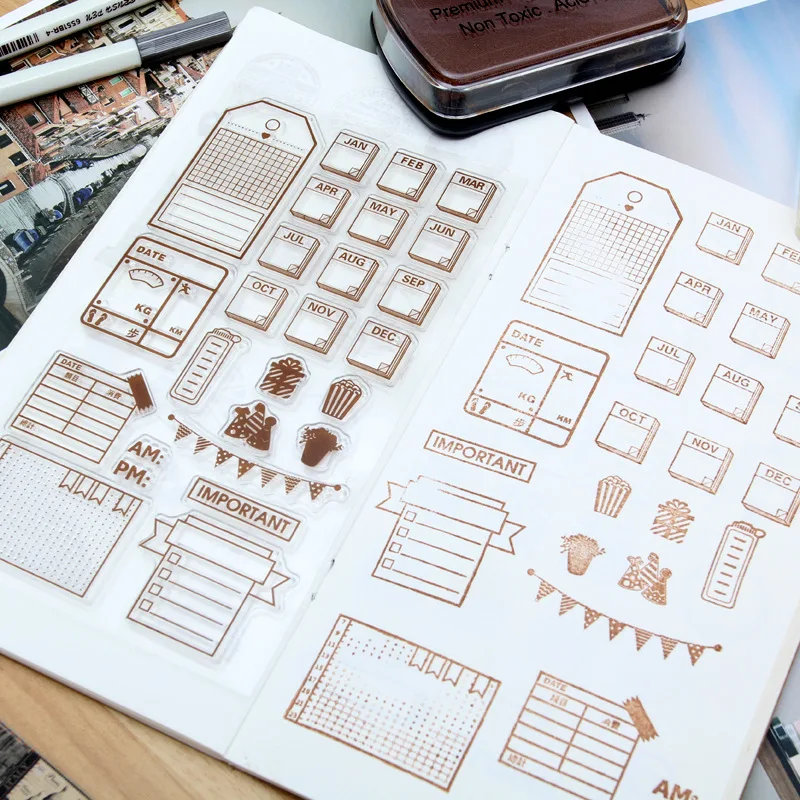 16*9 см практичные марки Clear штампы для скрапбукинга прозрачные силиконовые DIY