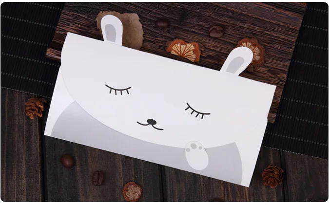 8x16cm Cute Cartoon Animal Greeting Cards Kids Fun Message Birthday Invitation | Дом и сад